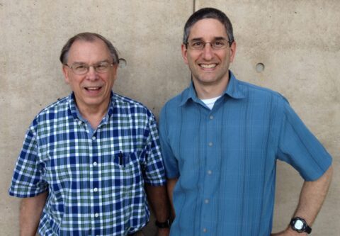 Photo of Dr. Bill Marzluff and Dr. Bob Duronio
