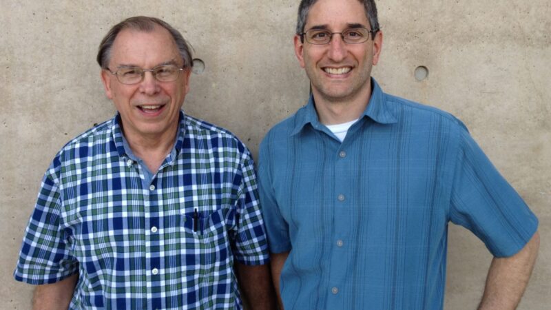 Photo of Dr. Bill Marzluff and Dr. Bob Duronio