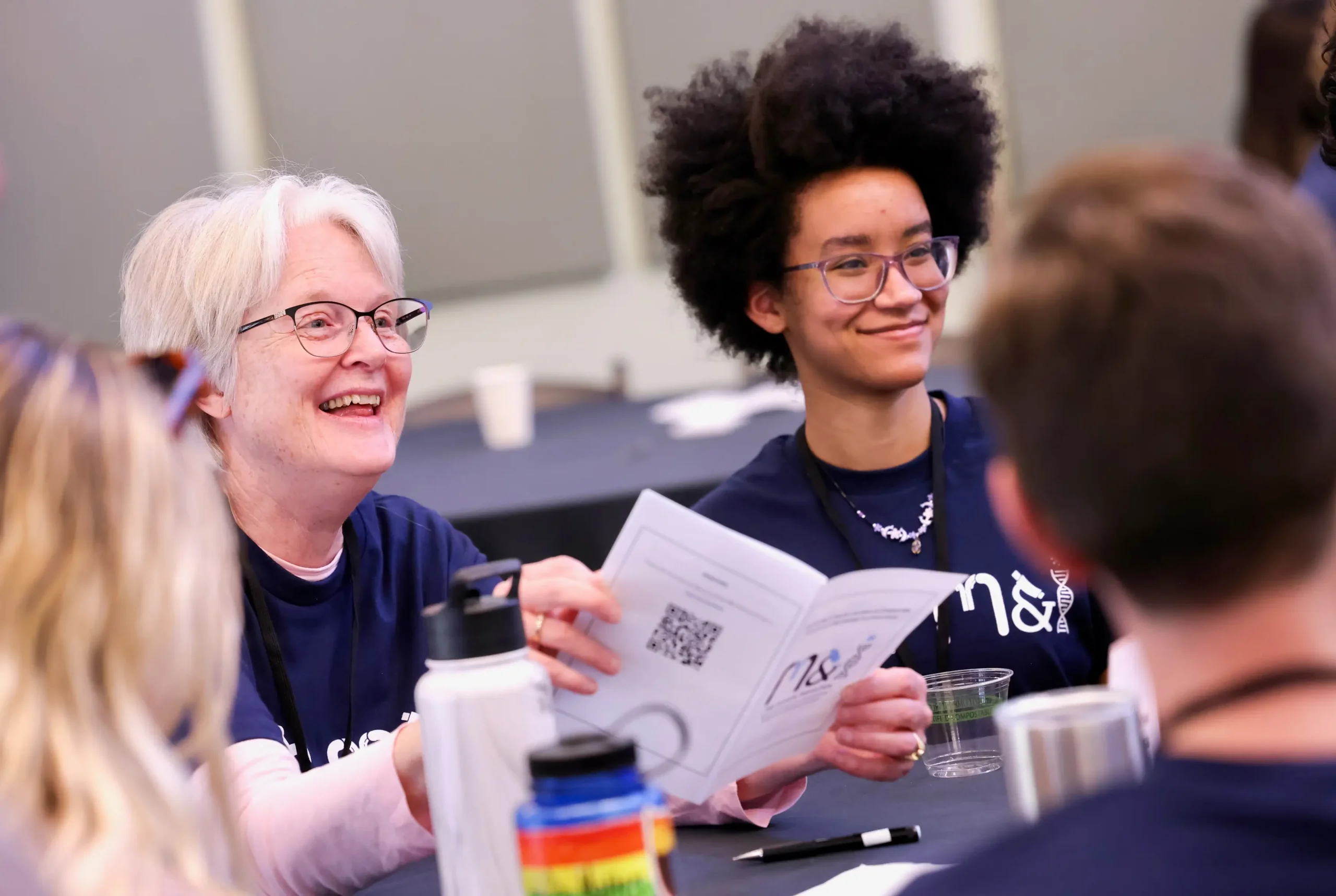 Participants at a UNC Microbiology and Immunology outreach event learn about how foundation scholarships facilitate an education in medicine
