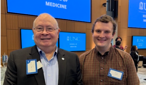 Frank Moretz, MD and Andy Leake, the first Moretz Scholar