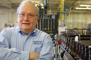 Frank Moretz, MD '75 at the Highland Brewery in Asheville NC