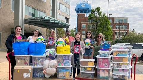 The Ward family and the toy donations for UNC Children's