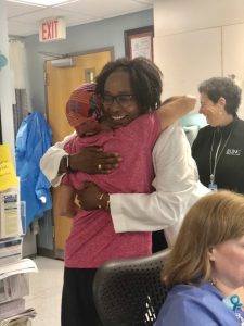 Patti Brenton and Dr. Wendy Brewster hugging