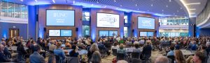 More than 300 members of the UNC School of Medicine community gathered in the Active Learning Center to celebrate the opening of Roper Hall.