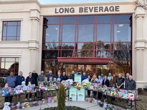 Long Beverage employees came together in support of UNC Children's this holiday season